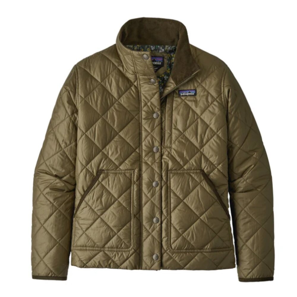 Patagonia Olive Green Quilted Utility Jacket